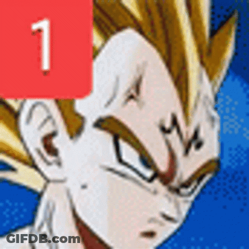 Majin Vegeta Gritting His Teeth GIF