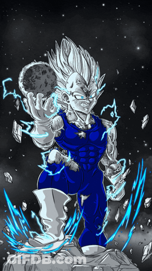 Majin Vegeta Holding A Ball GIF