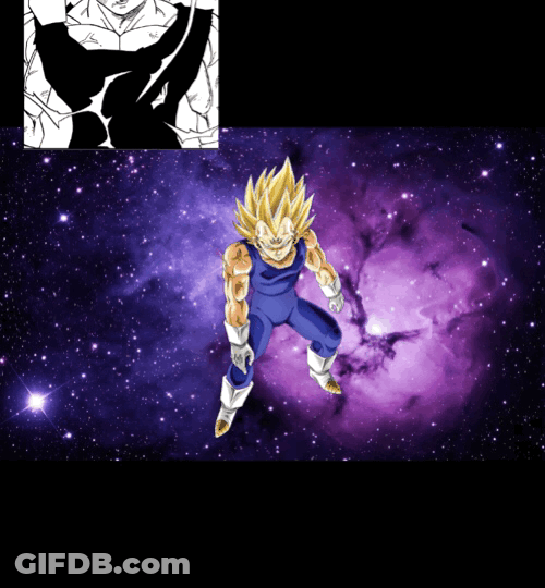 Majin Vegeta Sketch GIF