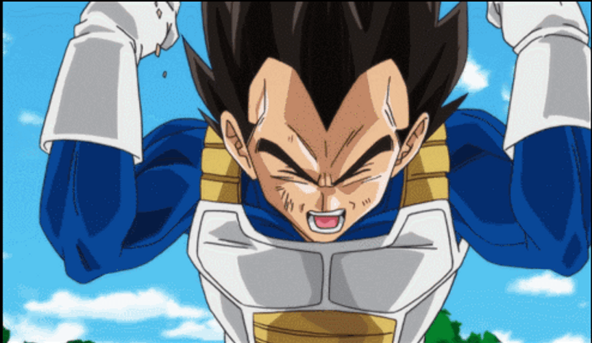 Majin Vegeta Super Saiyan GIF