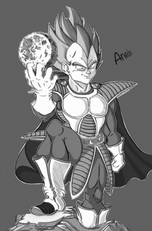 Majin Vegeta Transformation GIF
