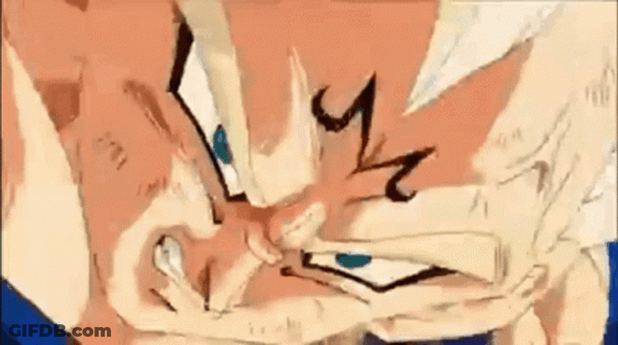 Majin Vegeta Vs. Majin Buu GIF