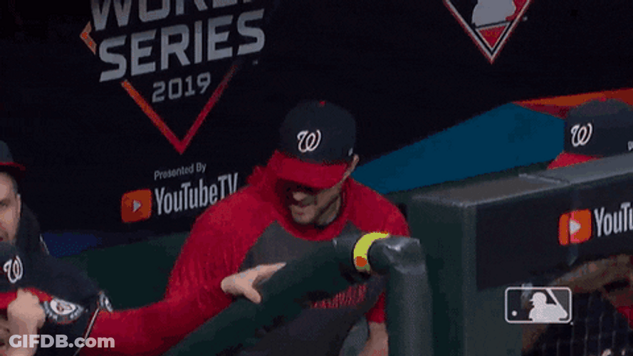 Major League Celebratory Max Scherzer GIF