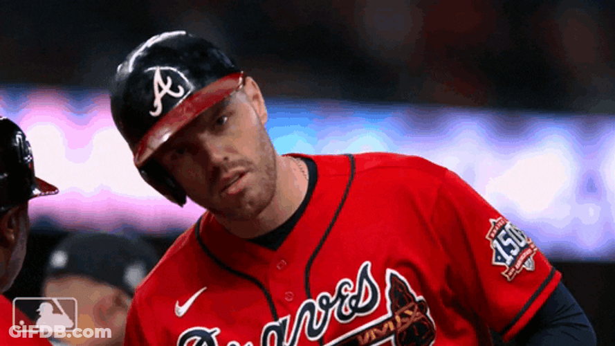 Major League Freddie Freeman Head Bump GIF