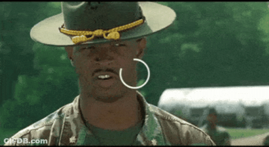 Major Payne Confronting Cadet Alex Stone GIF