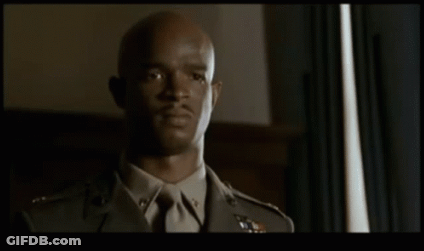 Major Payne Confused Stare GIF