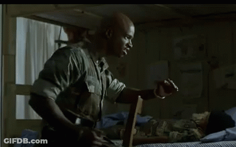 Major Payne Intense Driving Practice GIF