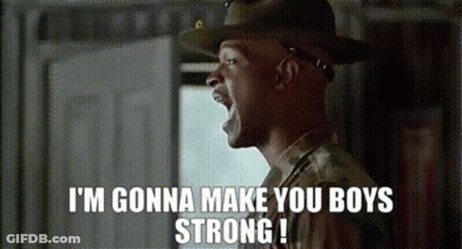 Major Payne Making Boys Strong GIF