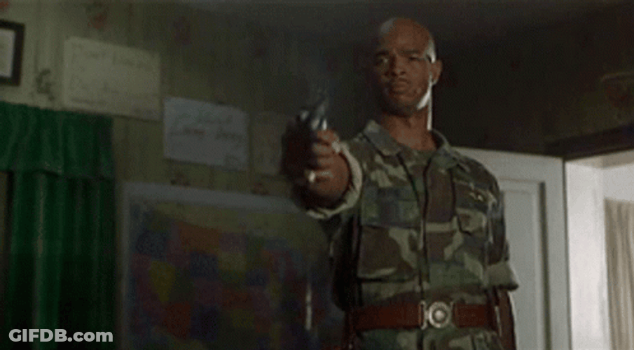 Major Payne Pointing Forward Ain't Happy GIF