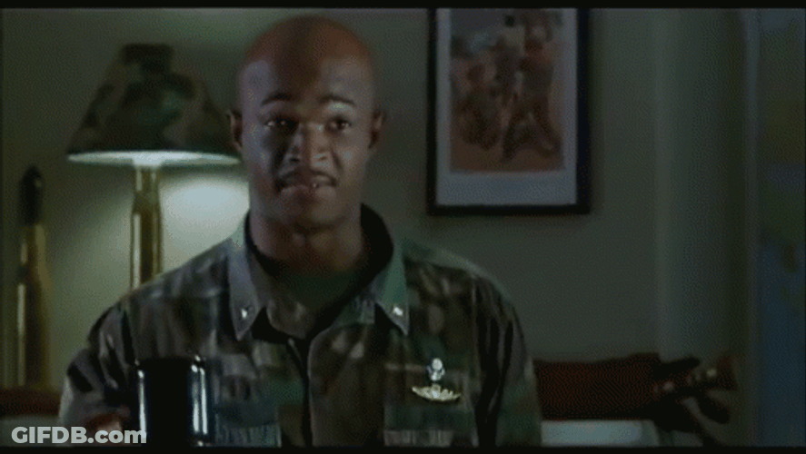 Major Payne Smiling Morning Coffee GIF