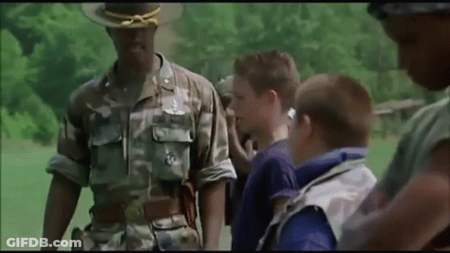 Major Payne Training Kids Intensely GIF
