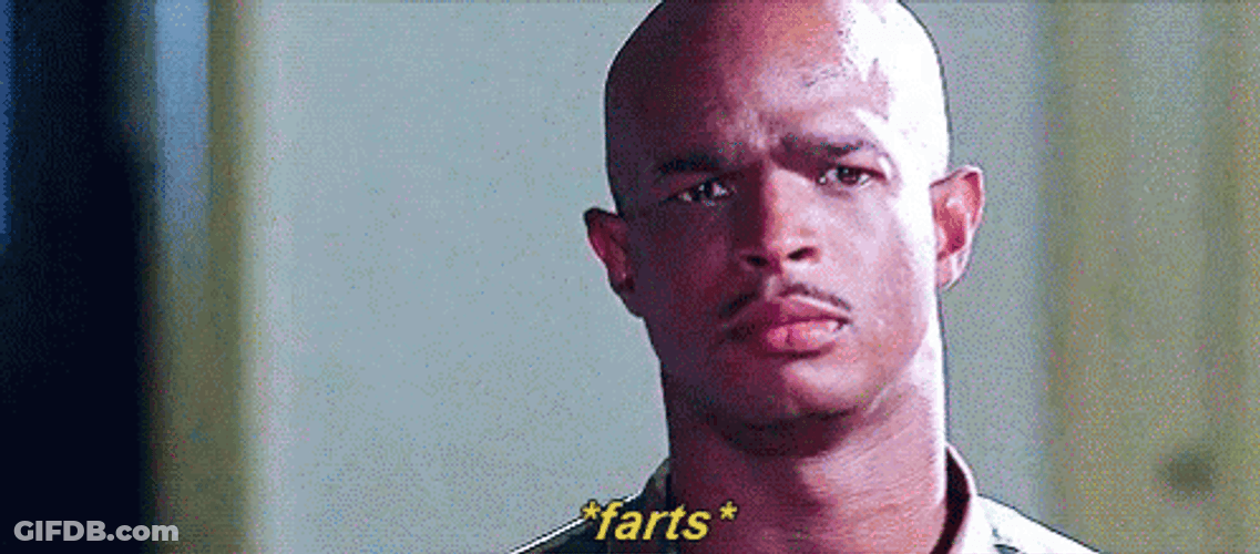 Major Payne Wacky Facial Reaction GIF