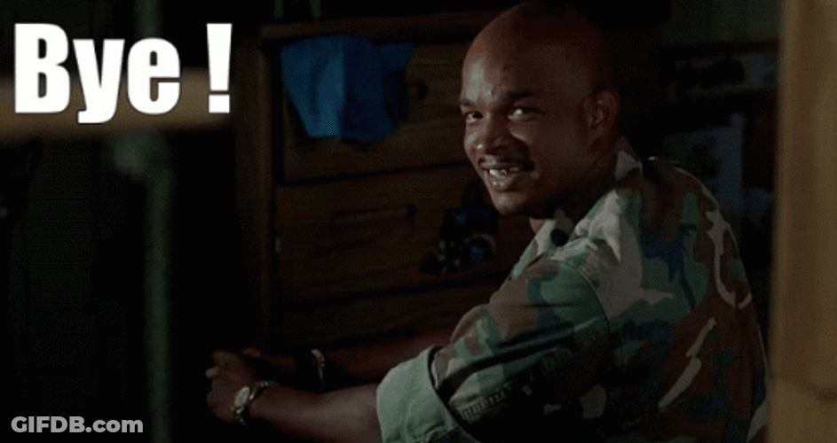 Major Payne Waving Bye GIF