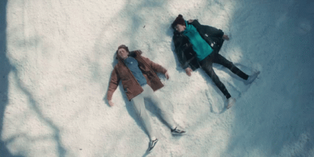 Make An Angel Snowfall GIF