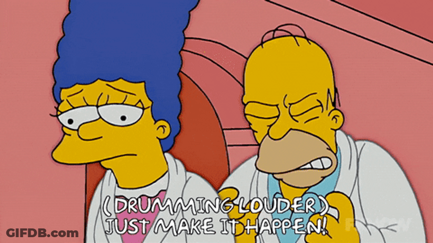 Make It Happen Marge Lisa Homer The Simpsons GIF