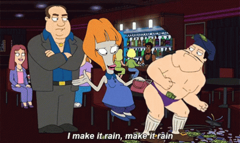 Make It Rain American Dad GIF