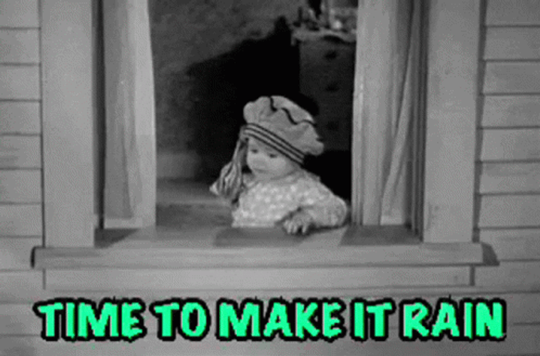 Make It Rain Baby On Window GIF