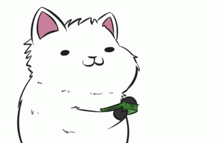 Make It Rain Cute Animal GIF