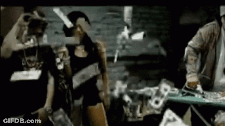 Make It Rain Dollar Bill GIF