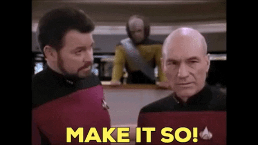 Make It So Jean-Luc Patrick Stewart GIF