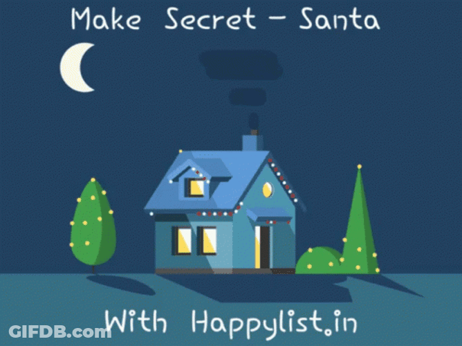 Make Secret Santa With Happy List GIF