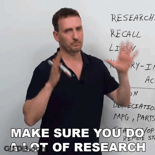 Make Sure You Do A Lot Of Research Adam GIF