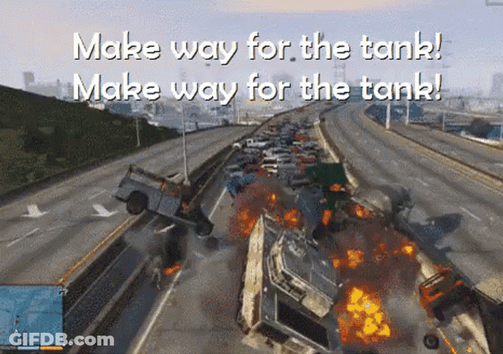 Make Way For The Tank Gaming GIF