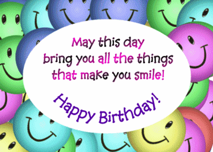 Make You Smile Birthday Wishes GIF