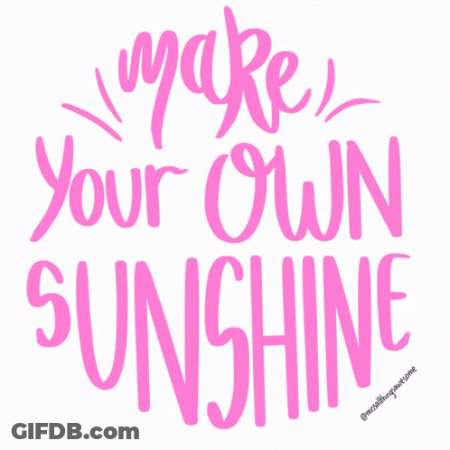 Make Your Own Sunshine Poster GIF