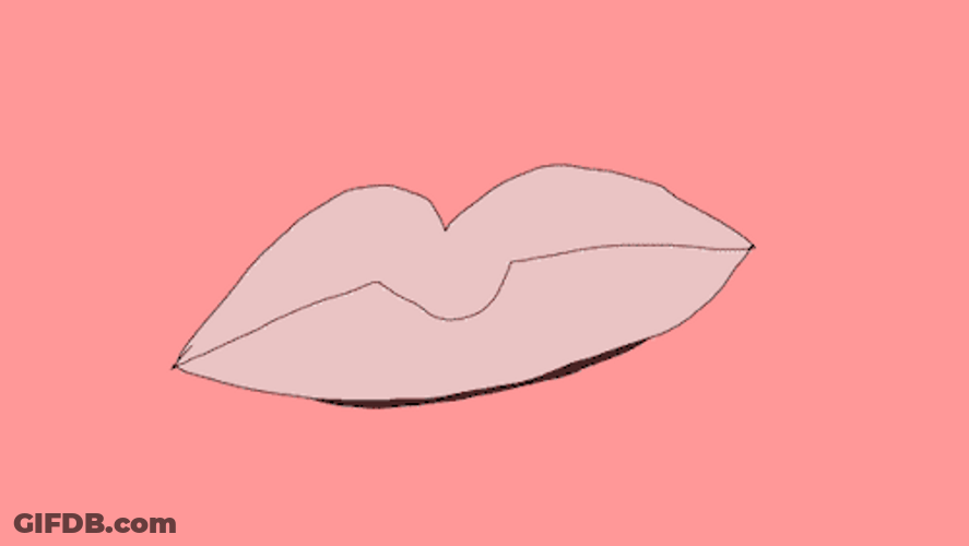 Makeup Lips Doodle Cartoon GIF