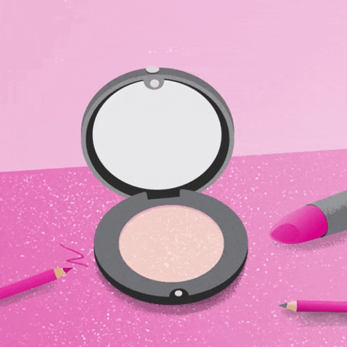 Makeup Powder Broken Art GIF