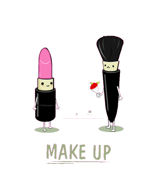 Makeup Promise Joke Sticker GIF
