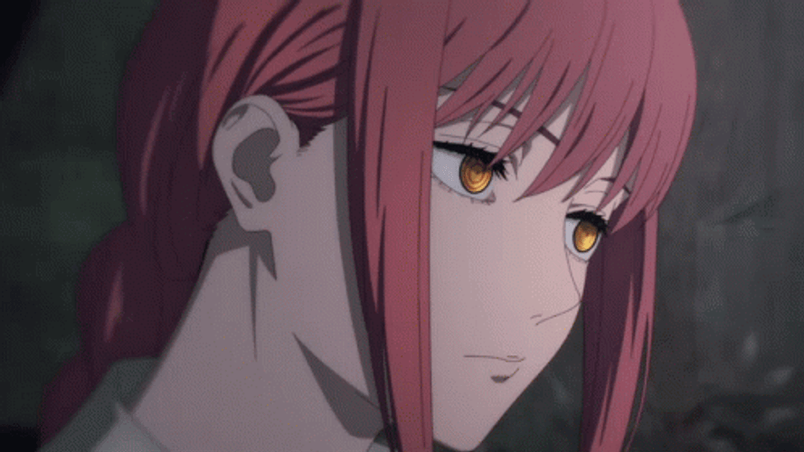 Makima Sad Raining GIF