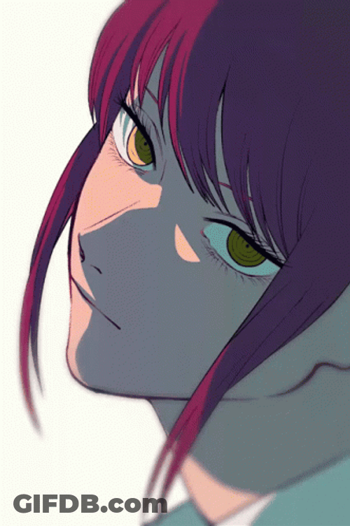 Makima Side Stares GIF