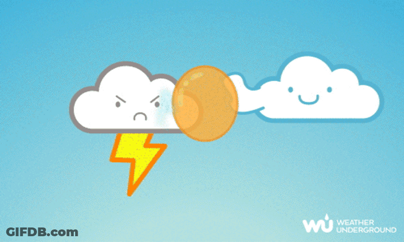 Making Angry Cloud Angrier And Causing Lighting GIF
