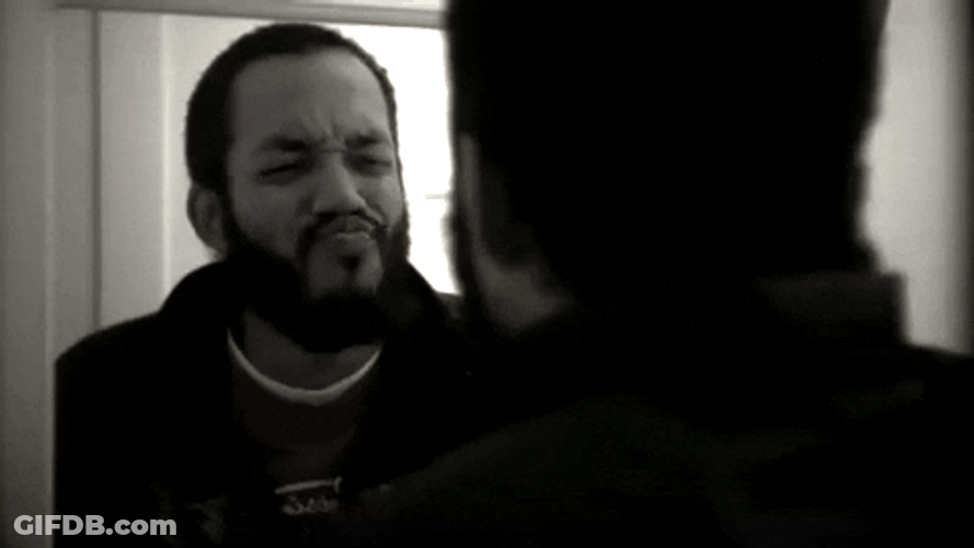 Making Face In The Mirror GIF
