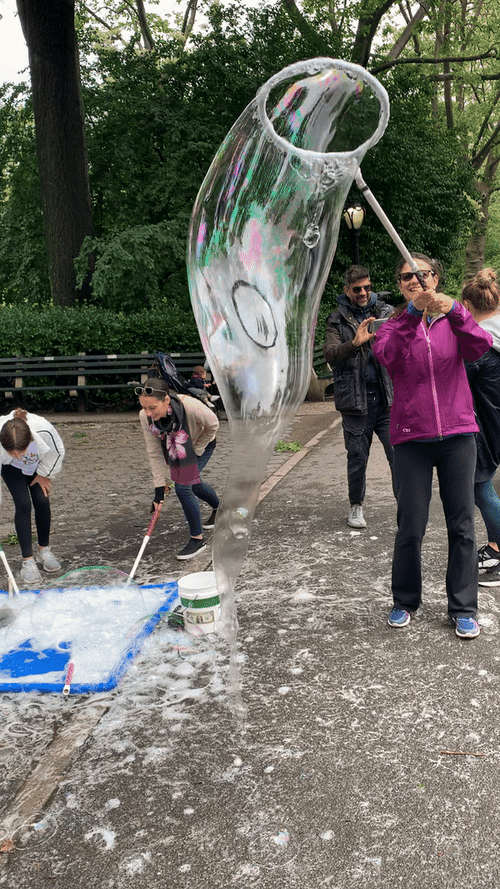 Making Huge Bubbles GIF