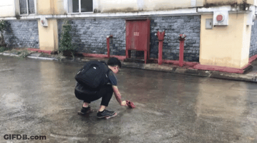 Making Ways To Escape Flooded Water GIF