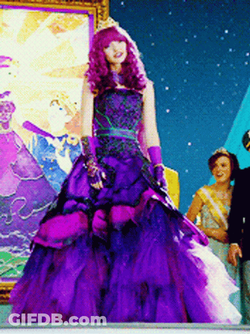 Mal Descendants Curtsy GIF