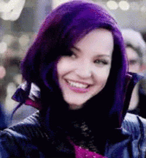Mal Descendants Cute Laugh GIF