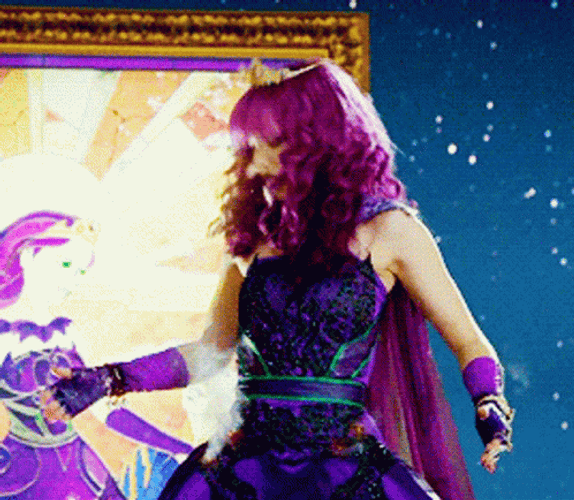Mal Descendants Dress Smoke GIF
