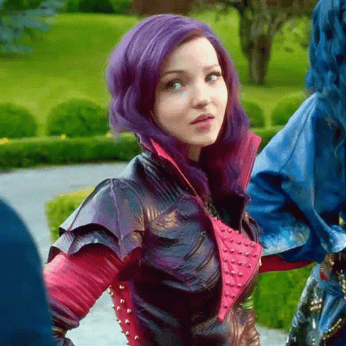 Mal Descendants Side Gaze GIF