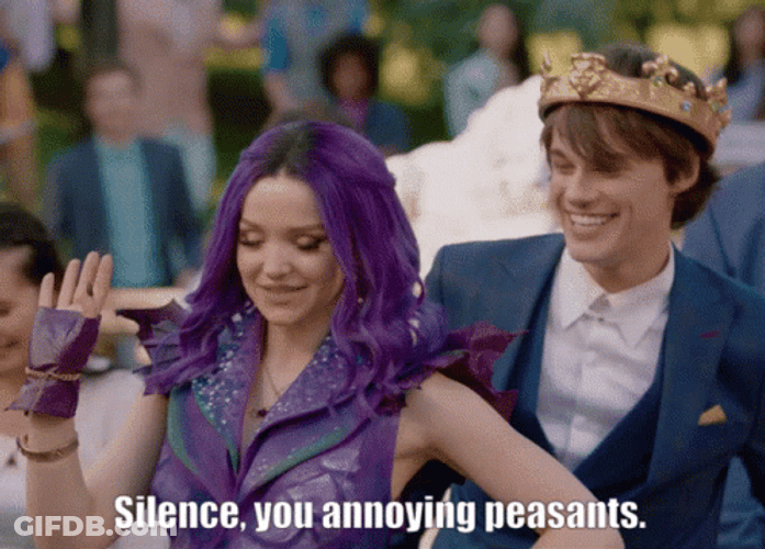 Mal Descendants Silence GIF