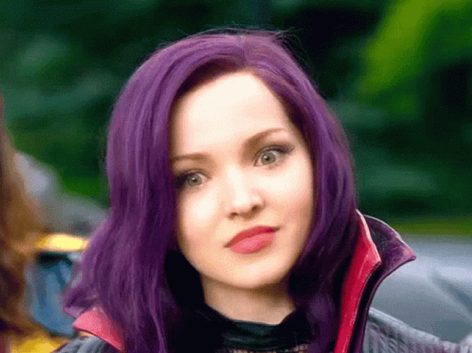 Mal Descendants Surprised Eyes GIF
