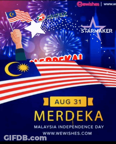 Malaysia Independence Day Poster Aug 31 GIF