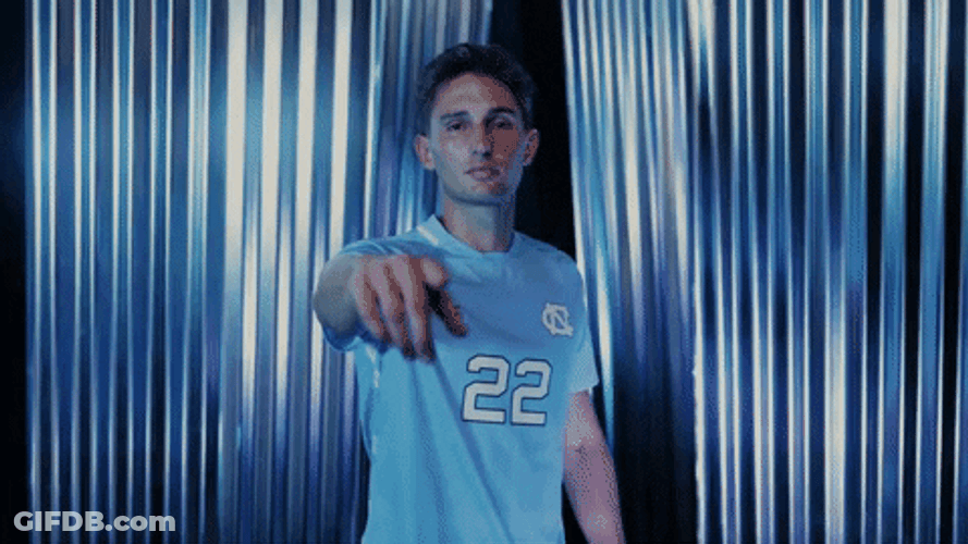 Male Player Jersey 22 Pointing GIF