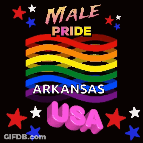 Male Pride Arkansas USA Poster GIF