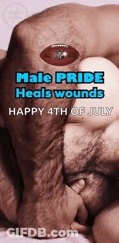 Male Pride Heals Wounds Happy 4Th Of July Poster GIF