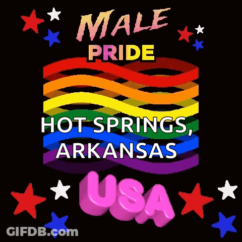 Male Pride Poster Hot Springs Arkansas GIF