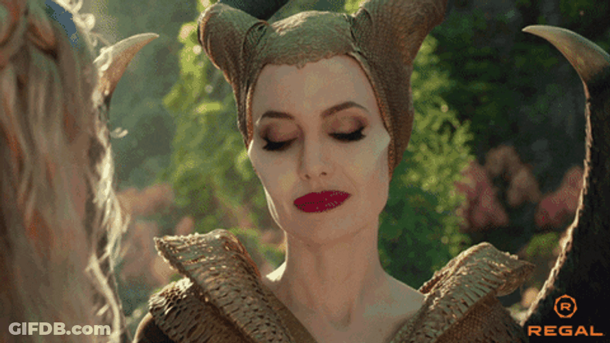 Maleficent Disagrees Too Bad GIF